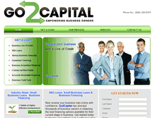 Tablet Screenshot of go2capital.com